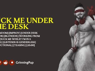 [Audio] Suck My Cock Under My Desk