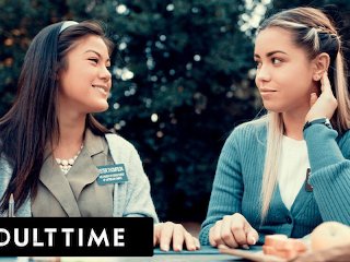 ADULT TIME - Closeted Mormon Girls Alina Lopez & Kendra Spade Succumb To Their Kinky Lesbian Desires
