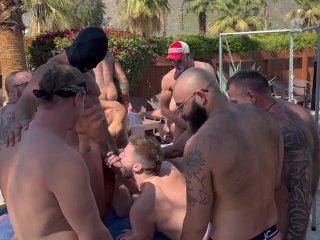 19 Man Poolside Orgy to celebrate Marc Angelo's Birthday