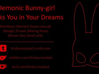 [F4M Erotic Story] Demon Bunnygirl Futa Fucks You In Your Dreams