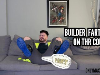 Builder Farting on the couch