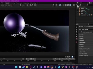 How to make Cum Fluid Particle Simulation in Blender - Azzura