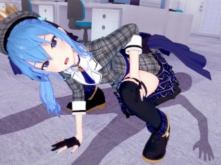 【HOSHIMACHI SUISEI】【HENTAI 3D】【SHORT ONLY COWGIRL POSES】【HOLOLIVE-JP／VTUBER】