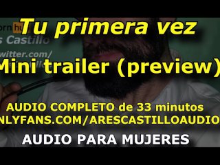 TRAILER - Tu primera vez conmigo - Preview - Audio para MUJERES - Voz de hombre - España ASMR