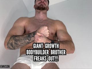 Giant growth - bodybuilder freaks freaks out