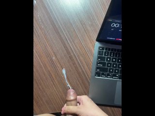 My small asian cock cum in 15s !!! (From soft to hard)