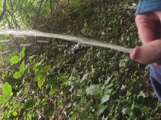 Pissing near a field