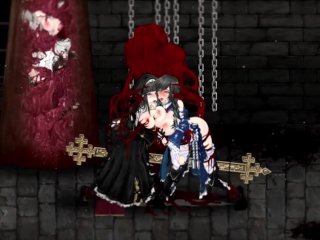 【H GAME】魔女は復讐の夜に♡拘束アニメーション② エロアニメ