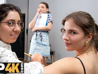 VIP4K. Lesbians is a perfect work break for these office whores