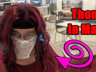 Trans Wears Thong as Facemask in Public Mall!
