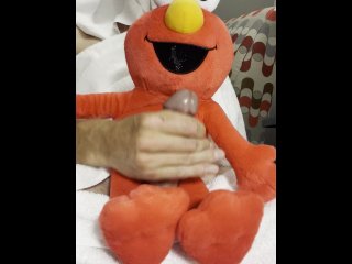 Elmo’s hard cock squirts a cum load just for you!