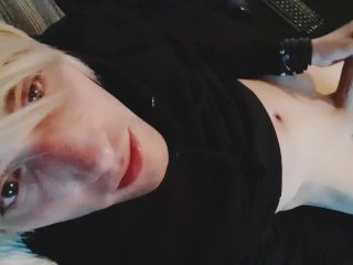 Cum all over my tummy and hoodie
