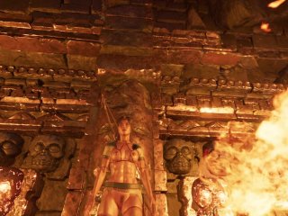 Shadow of the Tomb Raider Sexy Gameplay Самый мокрый и потный tomb raider в мире Sexy Big Ass Lara 6