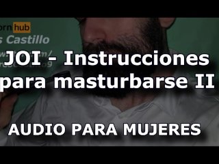JOI #2 - Instrucciones para masturbarse (sabanas) - Audio para MUJERES - Voz de hombre - España ASMR