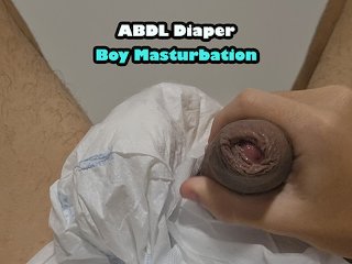 Diaper ABDL Boy Masturbation