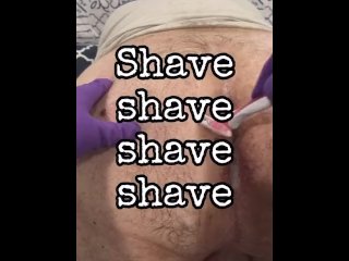 Sissy femboy gets his hairy ass washed and shaved by his Mistress