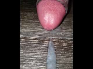 Slow motion cumshot with Hitachi wand vibe