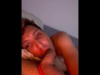 Sucking on a juicy white cock