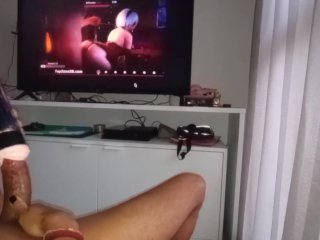 Cock Hero - Testando Masturbador Potente Giratório de Tardezinha