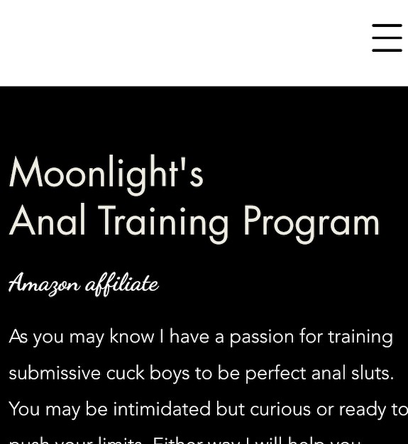 Anal Training Program coming soon