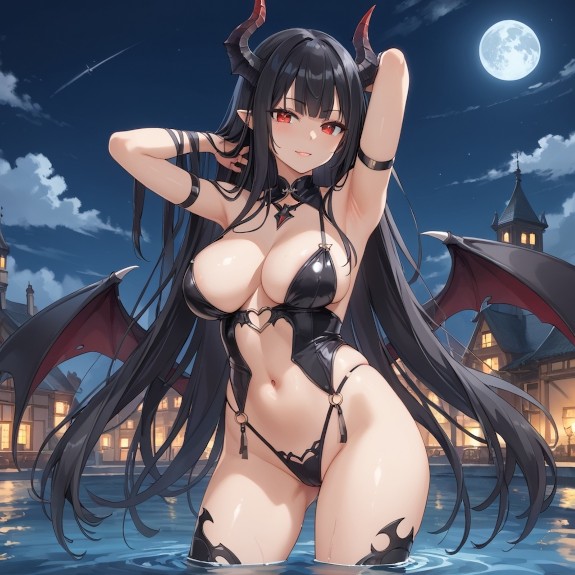 Black Haired Succubus