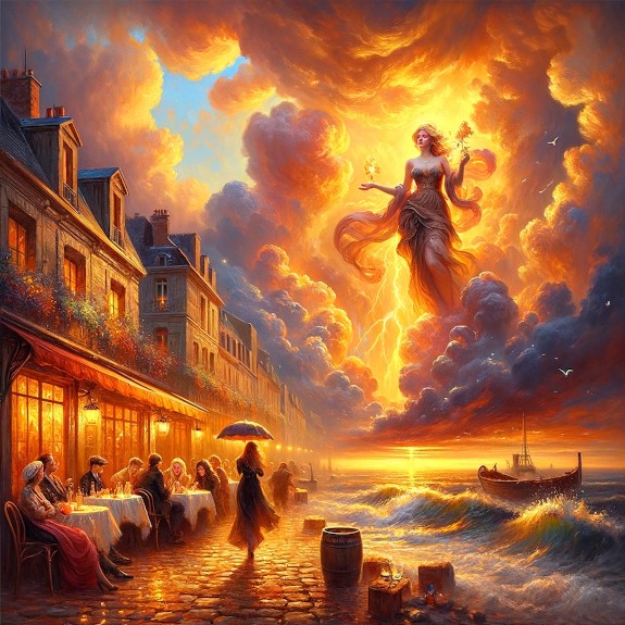 My Art Praising Storm in Paris