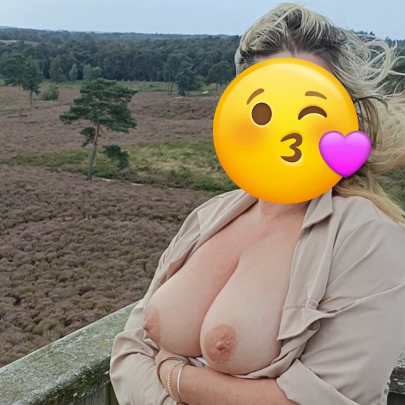 Showing my horny pussy and beautiful tits with big areolas.