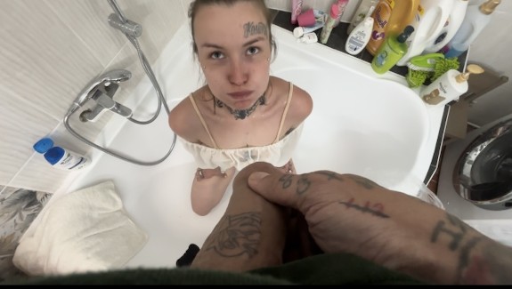 Pissing in her mouth