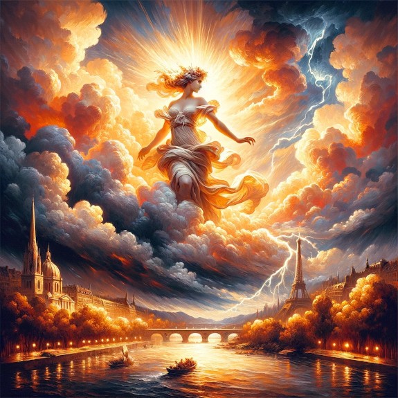 My Art Praising Storm in Paris