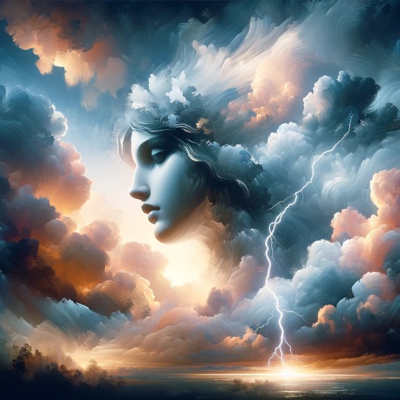 My Art Praising Storm in Paris