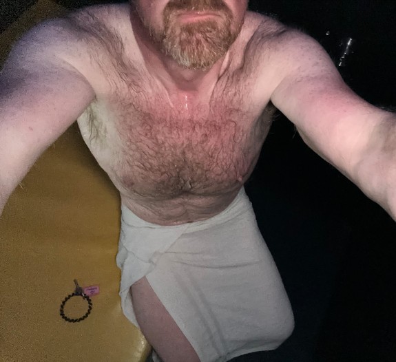 in sauna