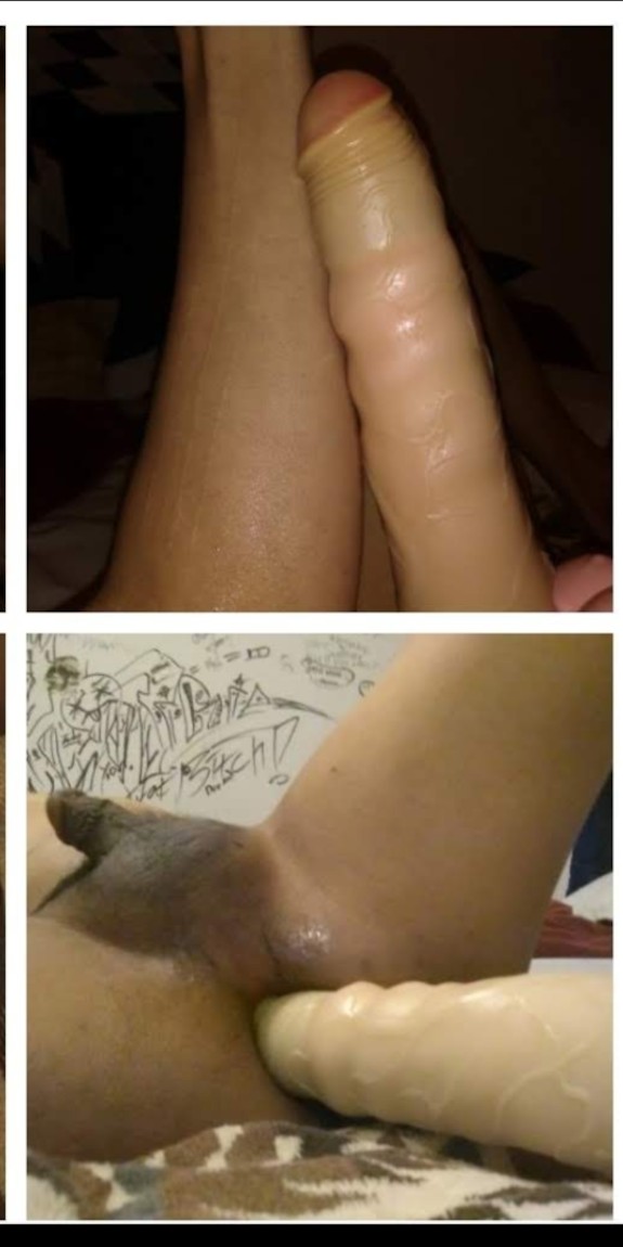 Solo Anal Fuck With Large Dildo.