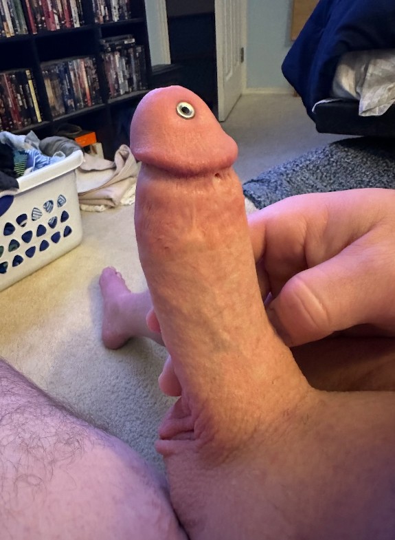 Big pierced cock