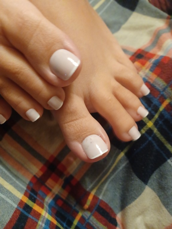 Look I got my toes done photo