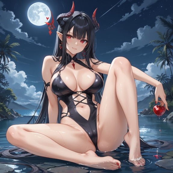 Black Haired Succubus