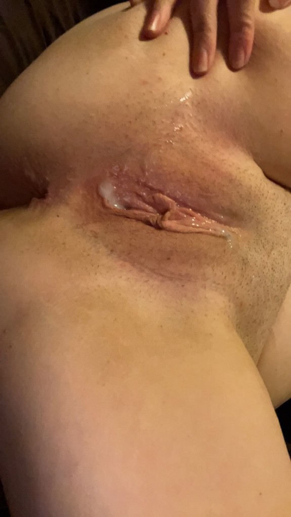 Cum Covered Nude