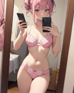 Sexy anime girl in lingerie