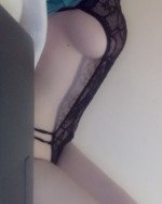 Black lace lingerie