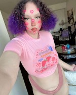 Pink kawaii fruity girl
