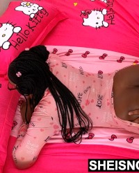 POV Ebony Stepdaughter Rough Prone Sex Sheisnovember Fuck Big Black Cock HD photo