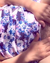 SEXY MATURE ASIAN STEPMOM GAPING HER PUSSY IN THE SUN SEE INSIDE photo