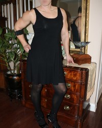 Sissy crossdressor in a dress photo