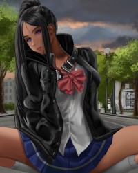 Street and Girls photo