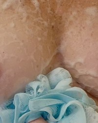 TAKING PICTURES OF YOURSELF WITH A SLIPPERY WET PHONE IS NOT AN EASY TASK! photo