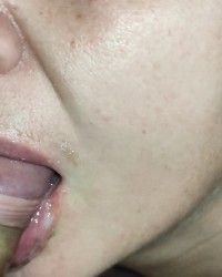 Mature MILF Latina gave a Blowjob with Cum in Mouth photo