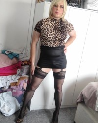 Stockings heels and panties photo