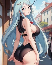Blue hair photo