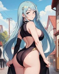 Blue hair photo