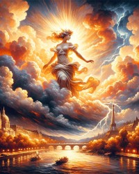 My Art Praising Storm in Paris photo
