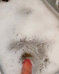 Angry BBW GF cleans kitchen photo